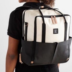 Petunia Pickle Bottom Diaper Bag Backpack Birch Black